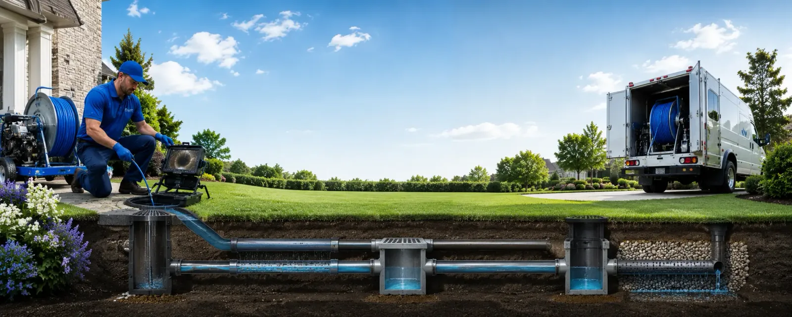 Outdoor drain cleaning information for Saxton, PA